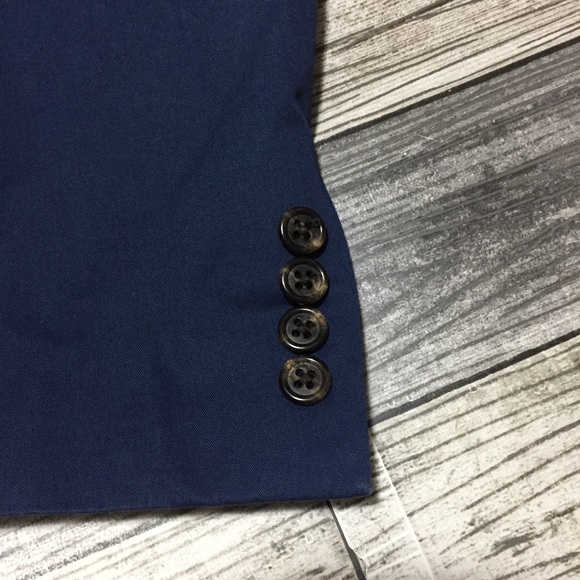 J Crew Ludlow Cotton Blazer Men’s 40S Blue 2 Button Larusmiani - Picture 7 of 11